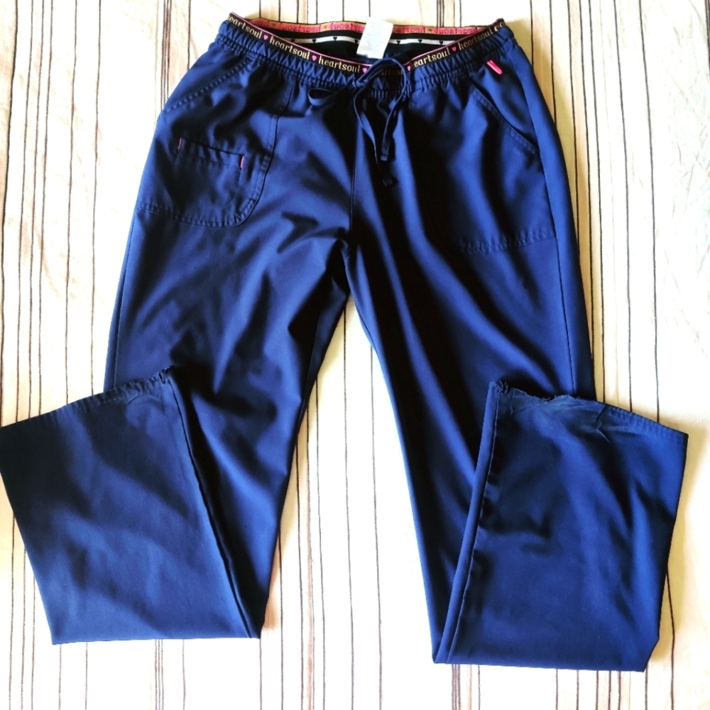 HeartSoul Navy scrub pants size Medium